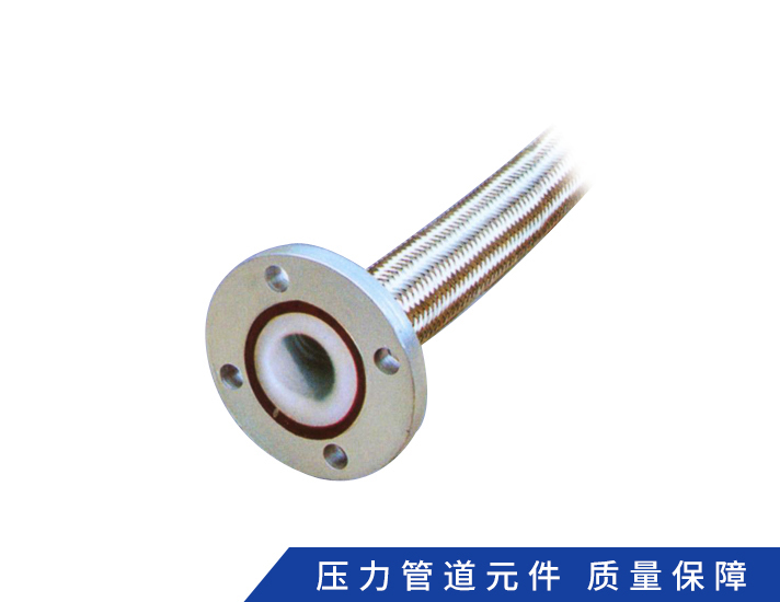 衬四氟法兰连接波纹金属软管 